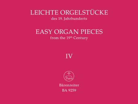 Weyer, ed. - Easy Organ Pieces 19th Century - Organ Fashion