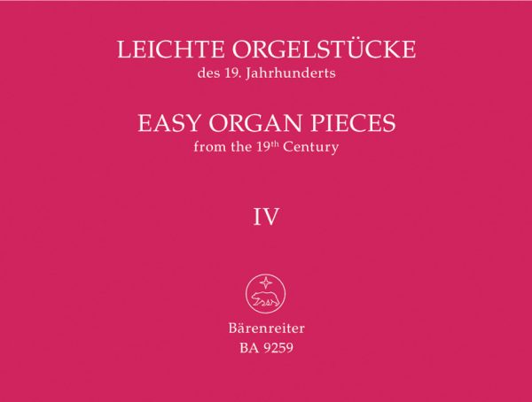 Weyer, ed. - Easy Organ Pieces 19th Century - Organ Fashion