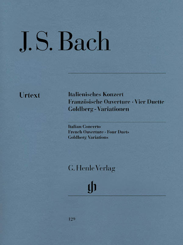 Bach – Italian Concerto, French Overture, Four Duets, Goldberg Variations – Piano Online Hot Sale