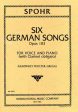 Spohr - 6 German Songs, Op. 103 (German and English) - Voice, Clarinet, and Piano Fashion