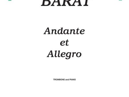 Barat - Andante et Allegro - Trombone and Piano on Sale