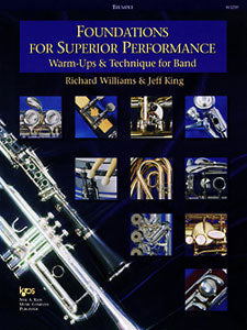 Williams and King - Foundations for Superior Performance: Warm-ups and Technique for Band - Trumpet Method Cheap