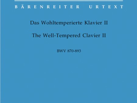 Bach – The Well-Tempered Clavier Vol. 2, BWV 870-893 – Piano Online Sale