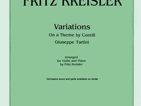 arr. Kreisler - Variations on a Theme by Corelli in the Style of Tartini - Violin and Piano Supply