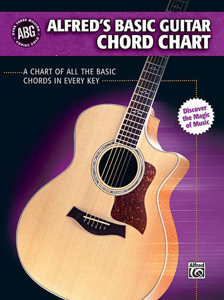 Alfred s Basic Guitar Chord Chart - Guitar Method Sale