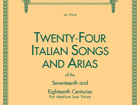 Various - 24 Italian Songs and Arias of the 17th and 18th Centuries (w Audio Access) - Medium Low Voice and Piano on Sale