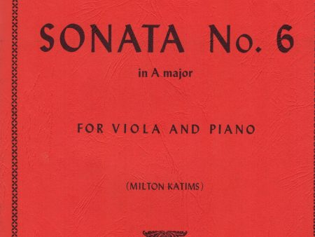 Boccherini, ed. Katims - Sonata No. 6 in A Major - Viola and Piano Cheap