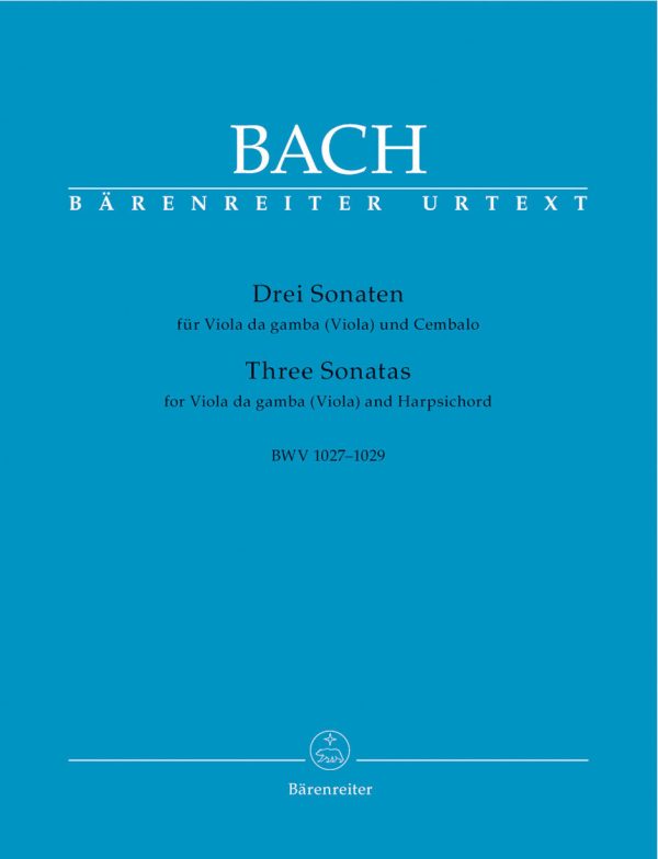 Bach, ed. Eppstein - Three Sonatas, BWV 1027-1029 - Viola and Piano Online Sale