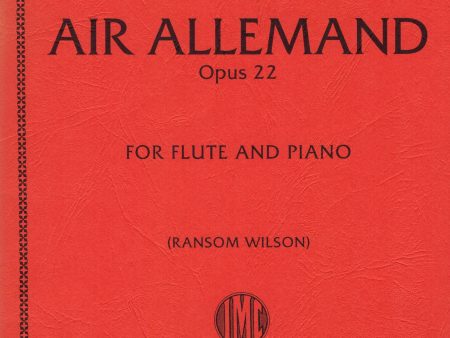 Boehm, ed. Wilson - Air Allemand, Op. 22 - Flute and Piano on Sale