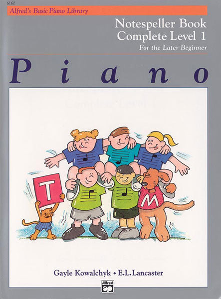 Alfred s Basic Later Beginner: Notespeller, Level 1 - Piano Method Discount