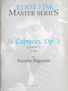 Paganini, tr. Fisk - 24 Caprices, Op. 1, Vol. 1 (I-XII) - Guitar Solo on Sale