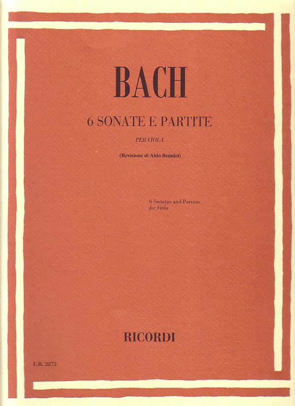 Bach, tr. Bennici - Six Sonatas and Partitas - Viola Solo Online now