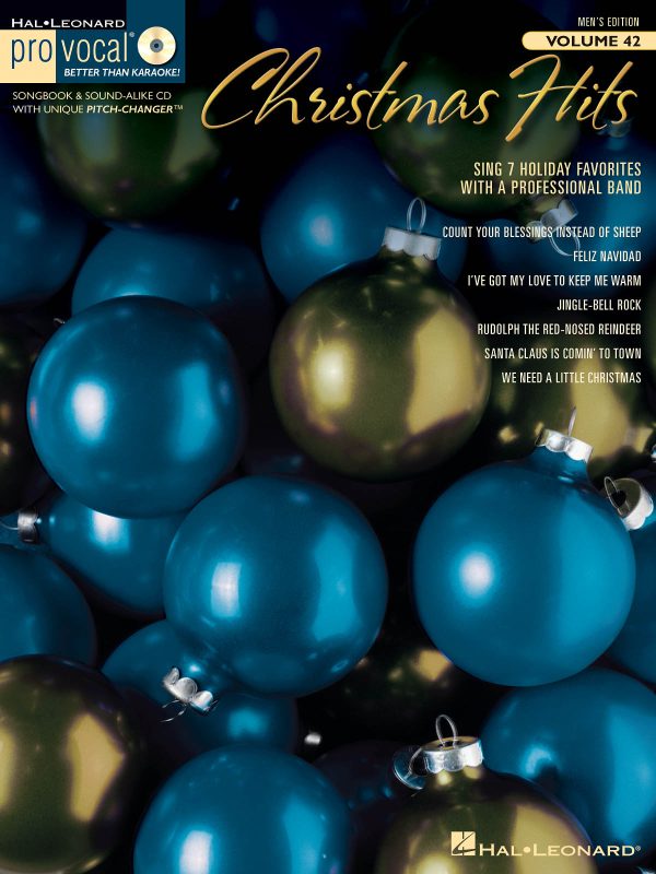 Hal Leonard s Pro-Vocal, Vol. 42: Christmas Hits for Men (w CD) - Male Voice and Piano Supply