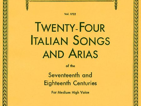 Various - 24 Italian Songs and Arias of the 17th and 18th Centuries - Medium High Voice and Piano Discount