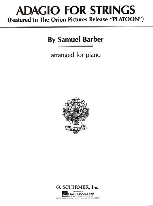 Barber, arr. Rosen – Adagio for Strings – Piano Sale