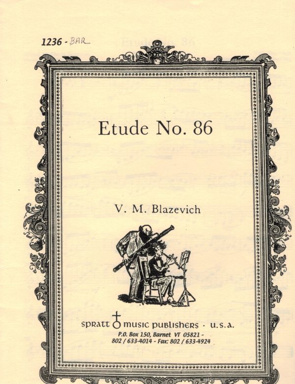 Blazevich, ed. Shuman - Etude No. 86 - Euphonium Method Fashion