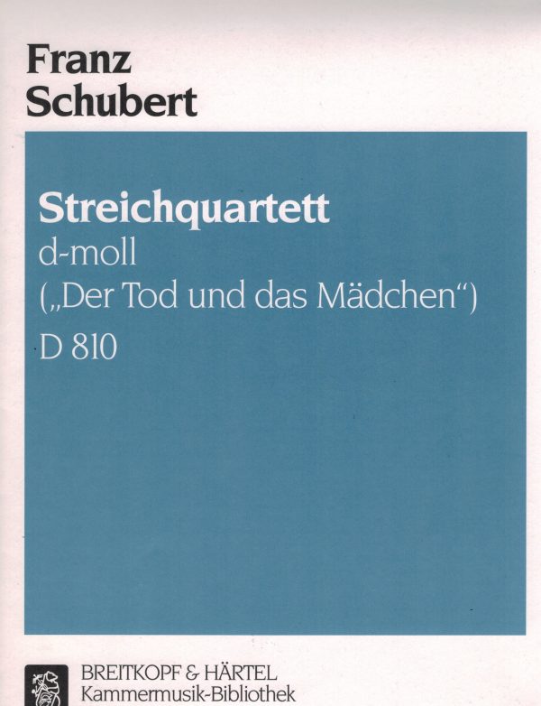 Schubert -  Death and the Maiden  String Quartet in D Minor, D. 810 - 2 Violins, Viola, and Cello on Sale