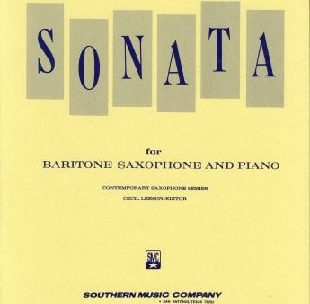 Anderson, ed. Leeson - Sonata, Op. 6 - Baritone Saxophone and Piano on Sale