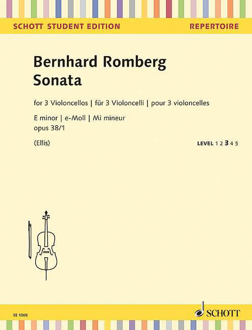 Romberg, B., arr. Ellis - Sonata In E Minor, Op. 38 1 - Easy Cello Trio Online now