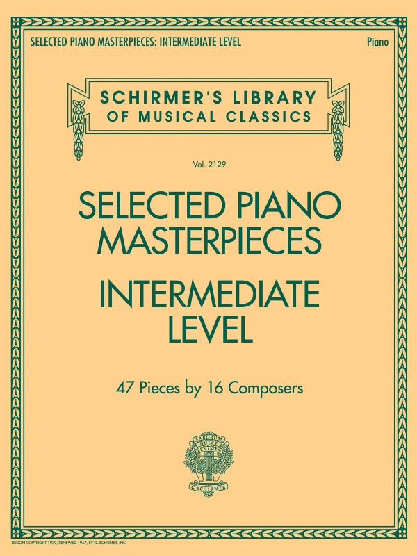 Various - Selected Piano Masterpieces, Intermediate Level - Piano Solo Fashion