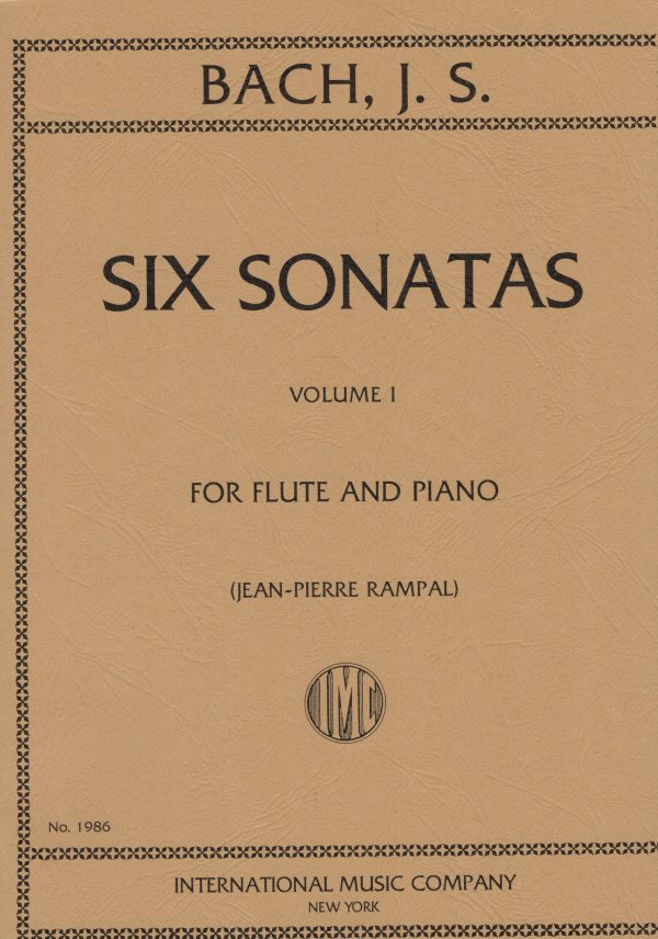 Bach, ed. Rampal - 6 Sonatas, Vol. 1 - Flute and Piano Cheap