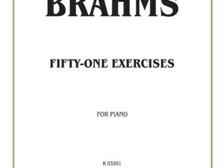 Brahms – Fifty-One Exercises – Piano For Sale