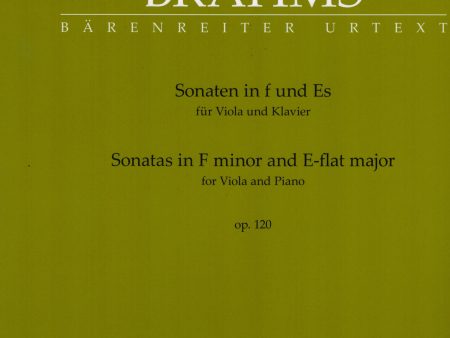 Brahms - Sonatas in F Minor and Eb Major, Op. 120 - Viola and Piano Discount