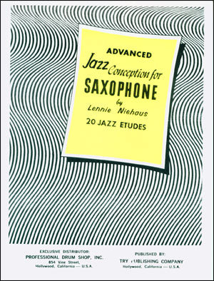 Niehaus - Advanced Jazz Conception for Saxophone: 20 Etudes (w CD) - Jazz Saxophone Method Cheap