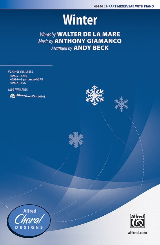 Giamanco, arr. Beck - Winter - SAB and Piano Online Sale