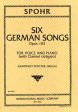 Spohr - 6 German Songs, Op. 103 (German and English) - Voice, Clarinet, and Piano Fashion