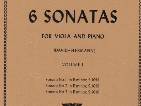 Bach, eds. David and Hermann - Six Sonatas, Vol. 1 - Viola and Piano For Cheap