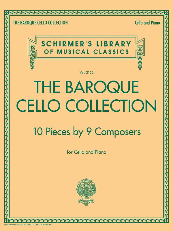 The Baroque Collection - 10 pieces - Cello and Piano on Sale