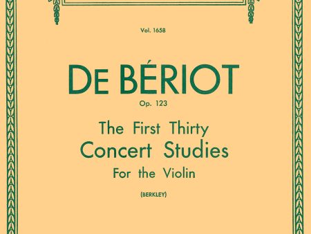 Beriot - First 30 Concert Studies - Violin Method Supply