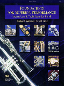 Williams and King - Foundations for Superior Performance: Warm-ups and Techniques for Band - French Horn Method Supply