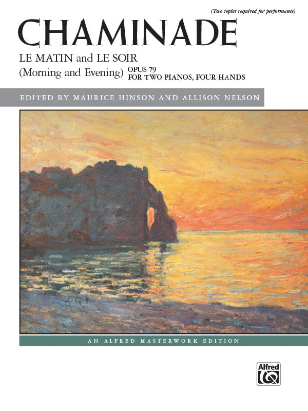 Chaminade, eds. Hinson and Nelson – Le Matin and Le Soir, Op. 79 – 2 Pianos, 4 Hands on Sale