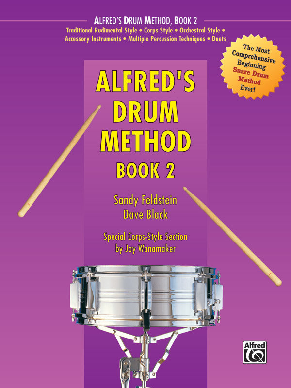 Feldstein and Black - Alfred s Drum Method, Book 2 - Drum Method Sale