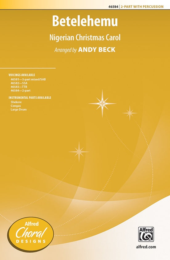 Beck, arr. - Betelehemu - 2-Part and Percussion Hot on Sale