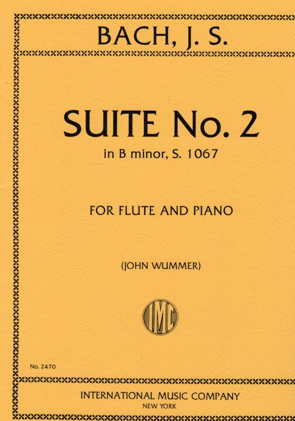 Bach, ed. Wummer - Suite No. 2 in B Minor, S. 1067 - Flute and Piano For Sale