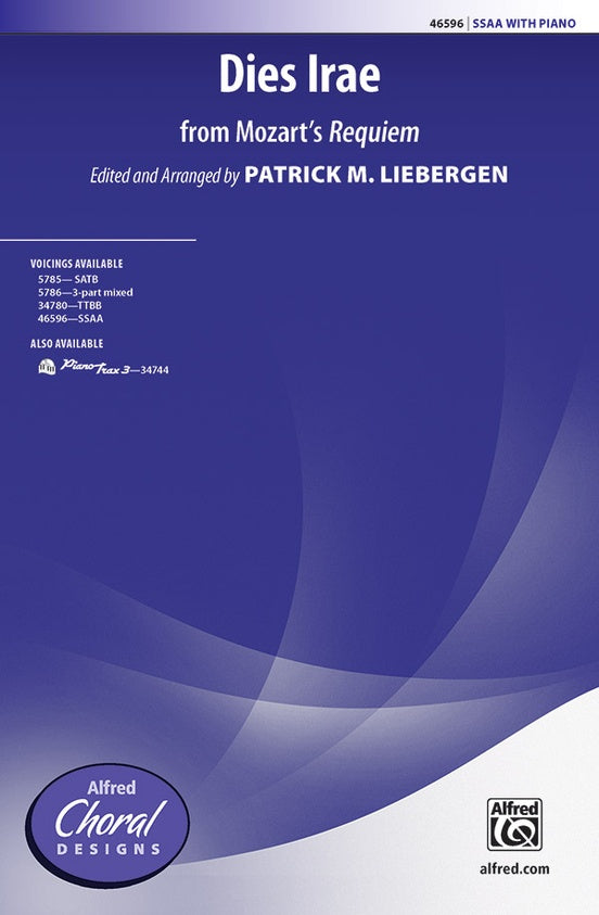 Mozart, arr. Liebergen - Dies Irae (from Mozart s Requiem) - SSAA and Piano Hot on Sale