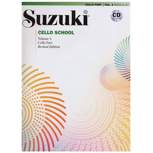 Suzuki Cello School, Vol. 4 (w CD) - Cello Method Cheap