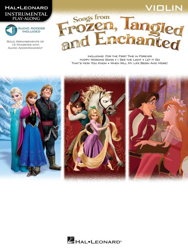 Various - Songs from  Frozen ,  Tangled , and  Enchanted  (w Audio Access) - Violin Solo For Sale