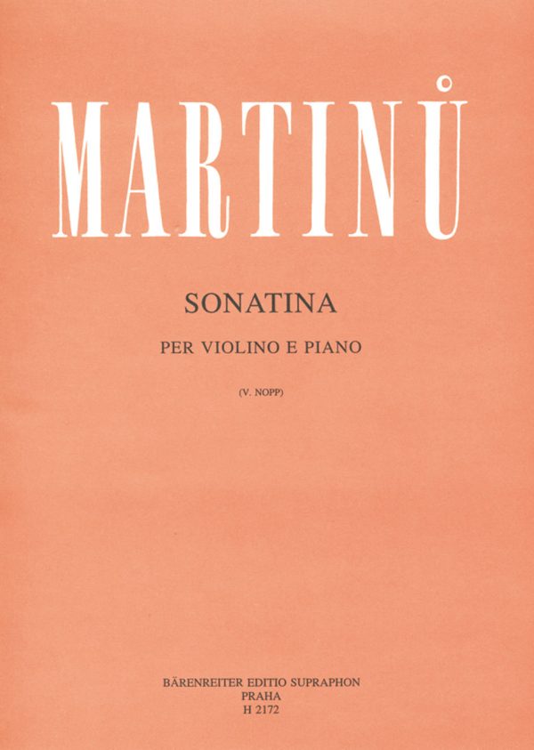 Martinu - Sonatina - Violin and Piano For Cheap