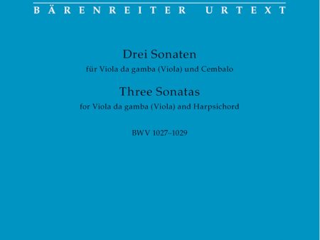 Bach, ed. Eppstein - Three Sonatas, BWV 1027-1029 - Viola and Piano Online Sale