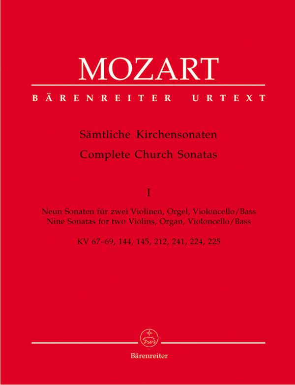 Mozart - Complete Church Sonatas, Vol. 1 - Organ and Instrument Hot on Sale